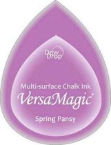 GD35 Versamagic dewdrop inktkussen - krijt pastel - spring pansy - paars stempelkussen small
