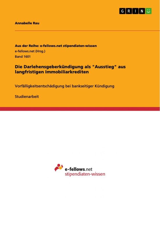 Die Darlehensgeberkündigung als "Ausstieg" aus langfristige ... - cover