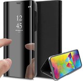 Samsung Galaxy M20 Hoesje - Spiegel Lederen Book Case - iCall - Zwart