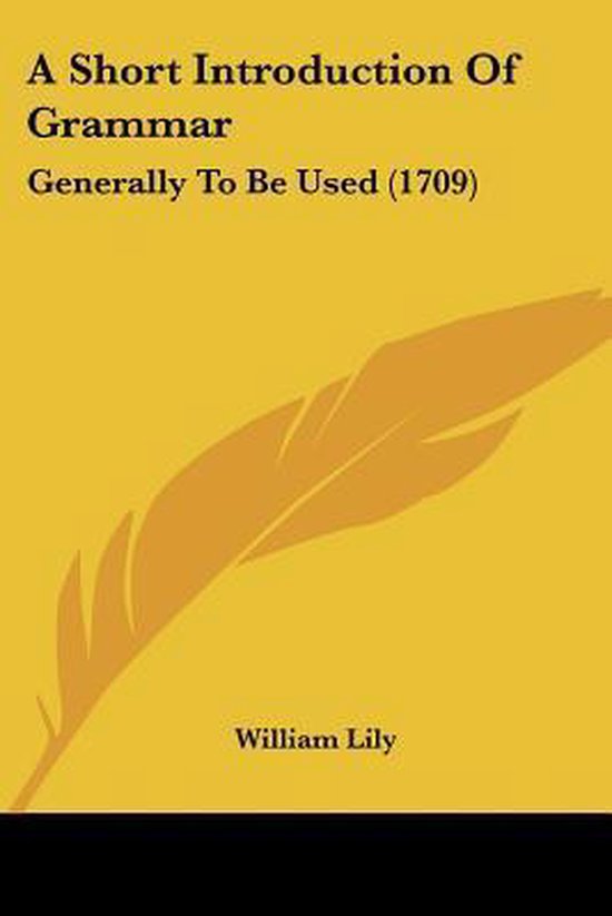 A Short Introduction Of Grammar - cover