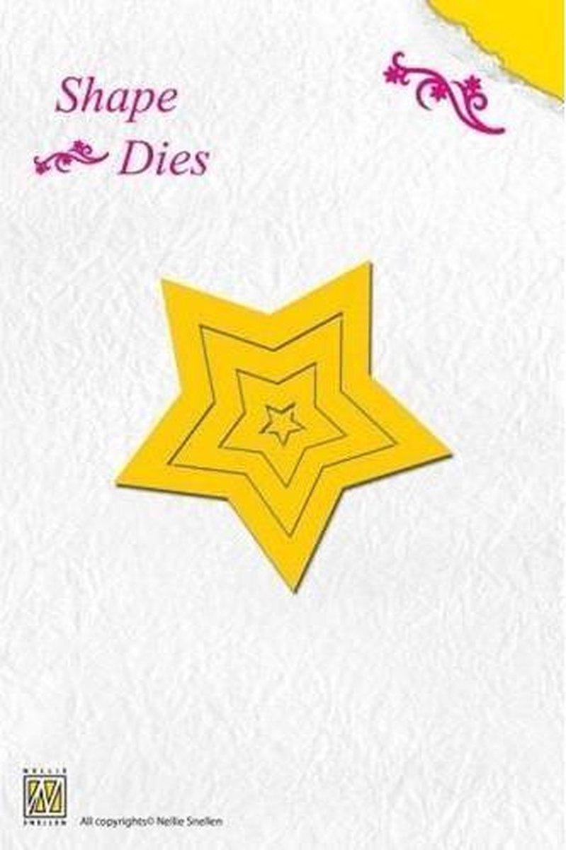 Nellies Choice Shape Mal - 5 puntige ster SD003