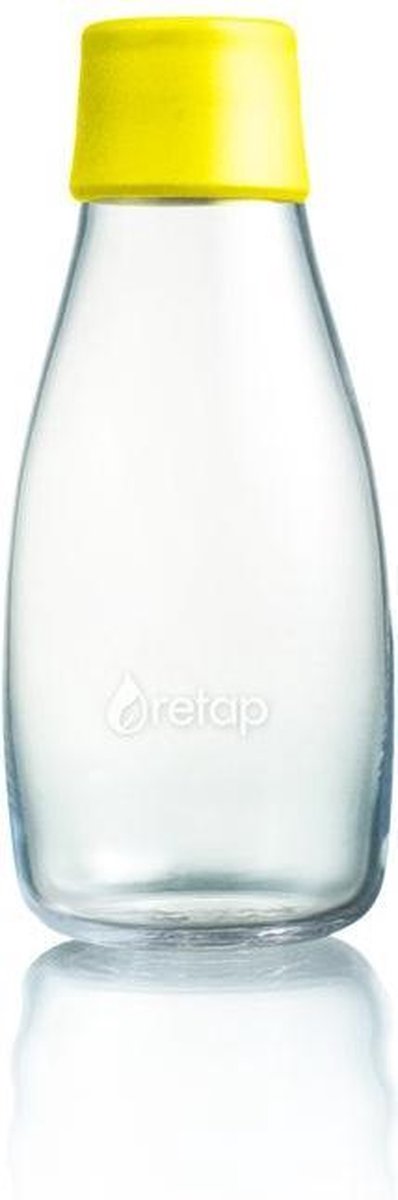 Retap Waterfles - Glas - 0,3 l - Geel