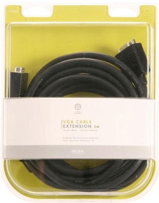 ICIDU Kabel VGA Monitor Ext.Cable 5m