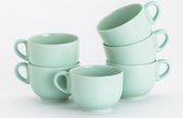 Lite-Body Soepkommen 11 cm - Set van 6 stuks - 400 ml - Mint groen