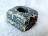 Theelichthouder Ruw - Sodaliet - Blauw - 10x6cm