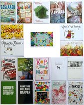 Verjaardag Wenskaarten + Assortie Kaarten - 20 Stuks - 12 x 17 cm