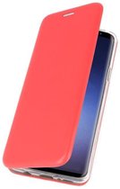 Slim Folio Case - Book Case Telefoonhoesje - Folio Flip Hoesje - Geschikt voor Samsung Galaxy S9 Plus - Rood