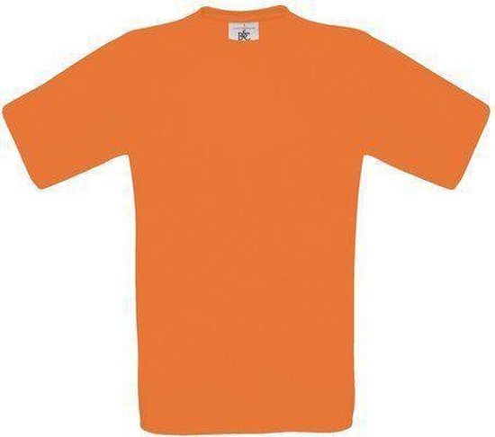 B&C Exact 150 Kids T-shirt Orange Maat 1/2 (onbedrukt - 5 stuks)