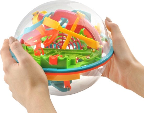 Large Maze Ball - 3D Puzzle - Breinbeker Doolhof Knikkerpuzzel - Puzzelbal 18CM | bol.com