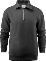 Printer SWEATSHIRT ROUNDERS RSX 1/2 ZIP 2262053 - Zwart - XS