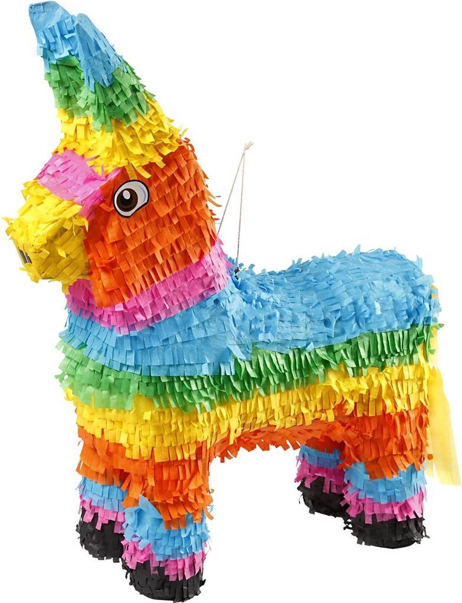Party Piñata, afm 39x13x55 cm, 1 stuk, sterke kleuren | bol