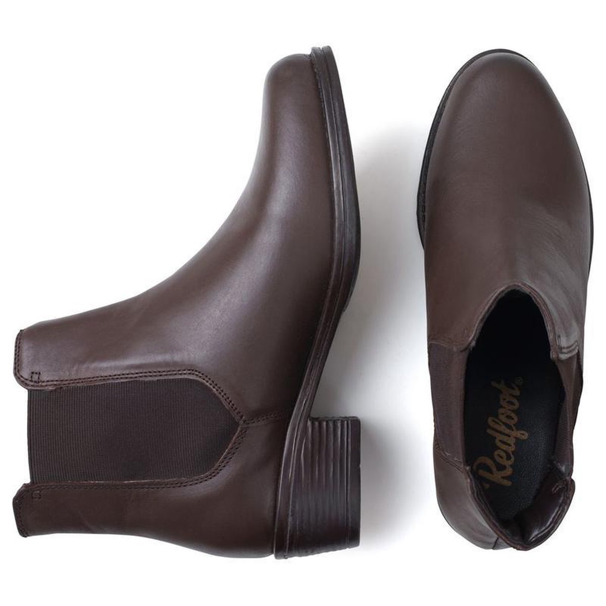 Chaussures pour femmes M39 Redfoot Ladies Brown Plain Chelsea Boot | bol.com
