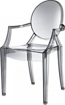 DS4U Elisabeth - armstoel - design stoel - transparant - grijs