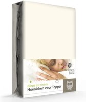 Topdeck Hoeslaken Percal Katoen Ecru