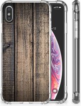 TPU-Siliconen Hoesje Geschikt voor iPhoneX | Xs Design Steigerhout