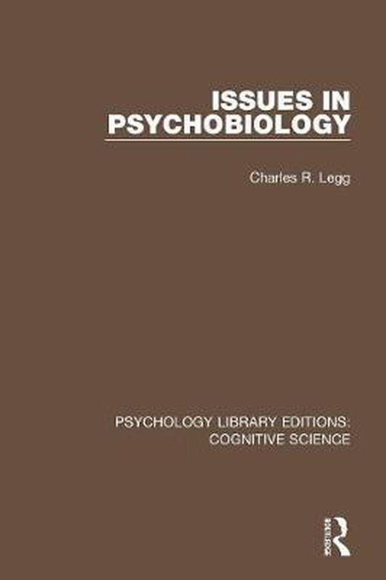 Psychology Library Editions: Cognitive Science- Issues in Ps ... - cover