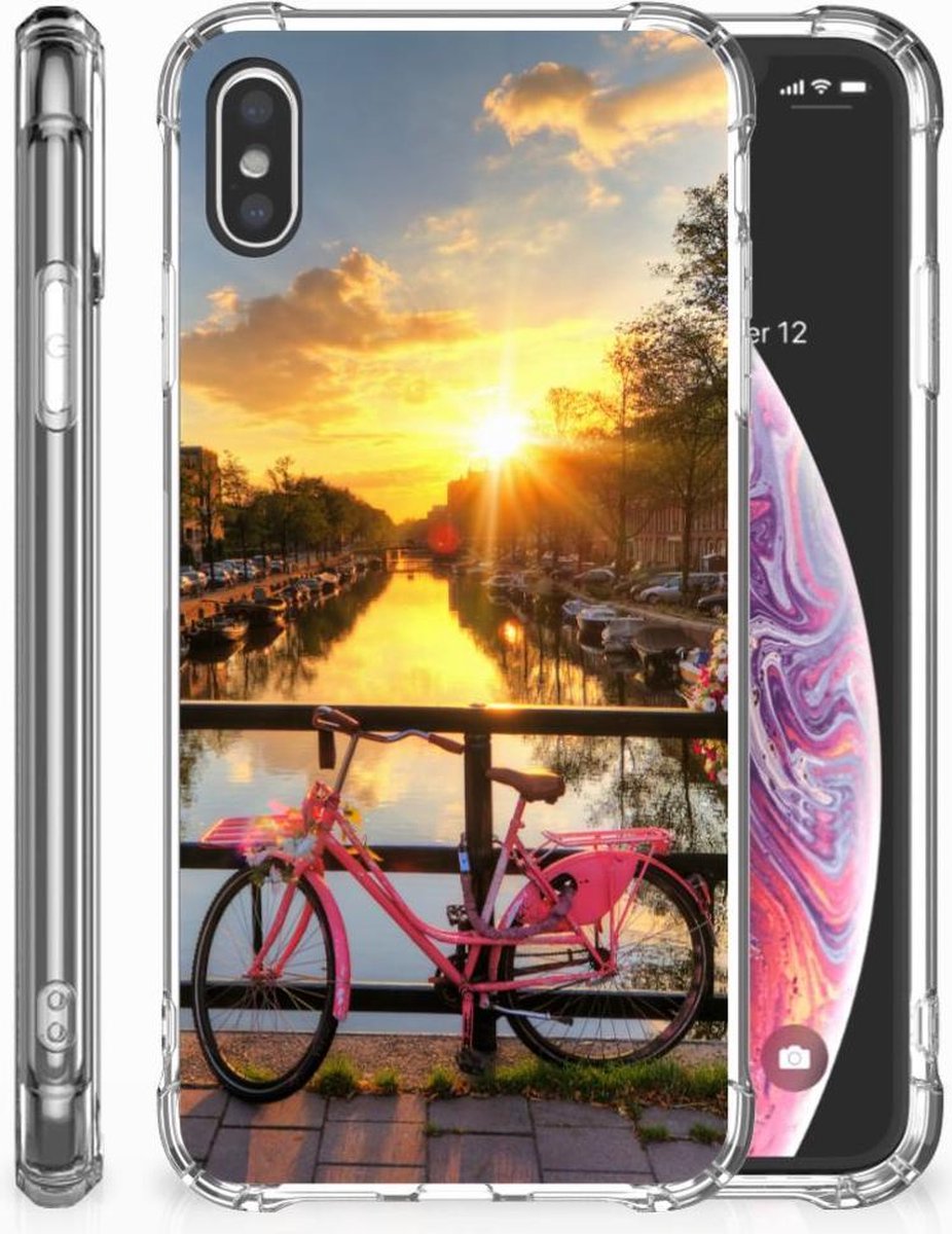 Apple iPhone Xs Max Telefoonhoesje met valbescherming Amsterdamse Grachten