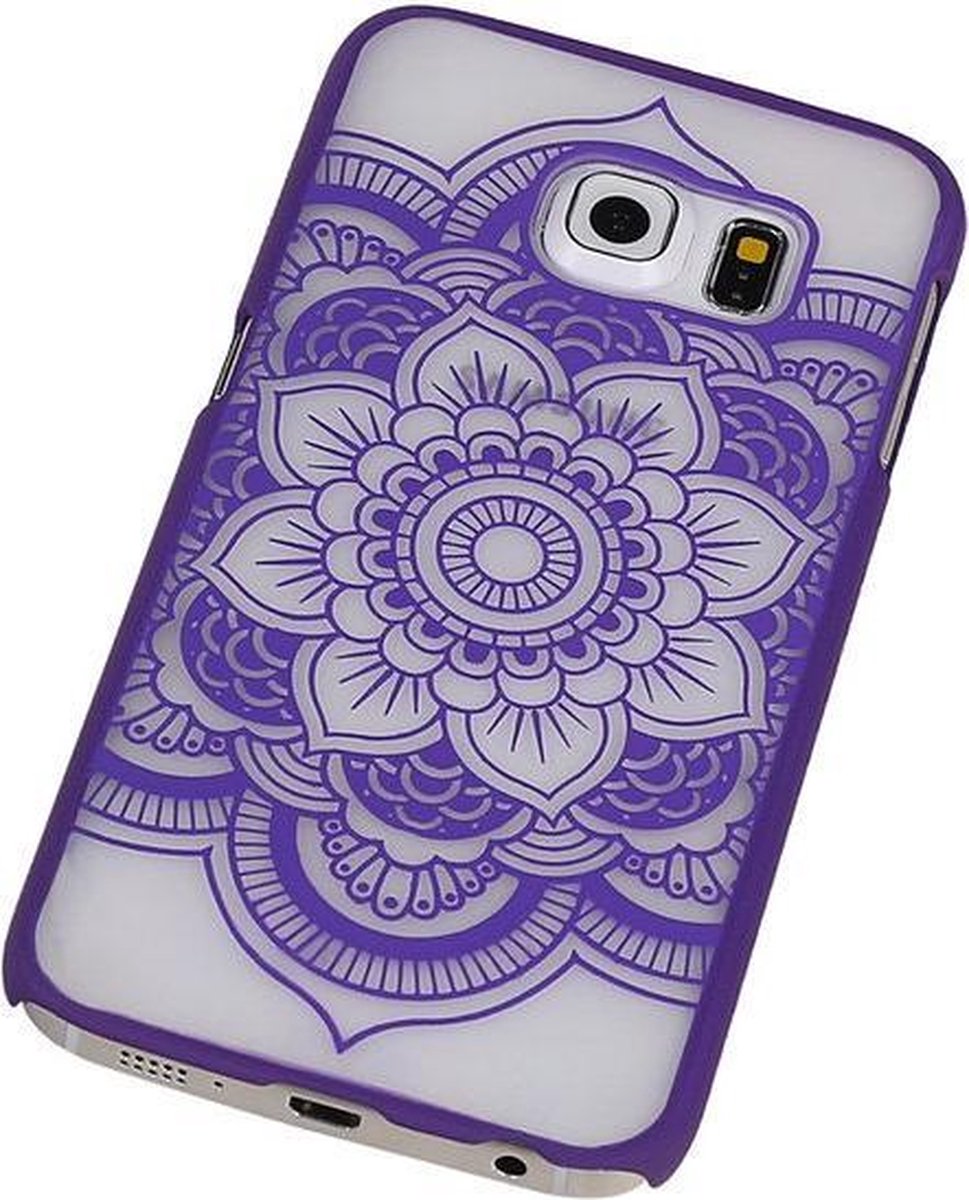 Samsung Galaxy S6 edge Hardcase Roman Paars - Back Cover Case Bumper Hoesje