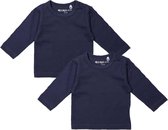 Dirkje Unisex Shirts Lange Mouwen (2stuks) Blauw - Maat 74