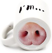 Goed YE funny koffie en thee mok 300ML - piggy