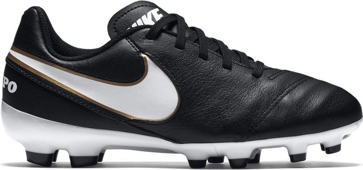 Nike Tiempo Legend VI FG Voetbalschoenen - Maat 38 - Unisex - zwart/wit/goud  | bol.com