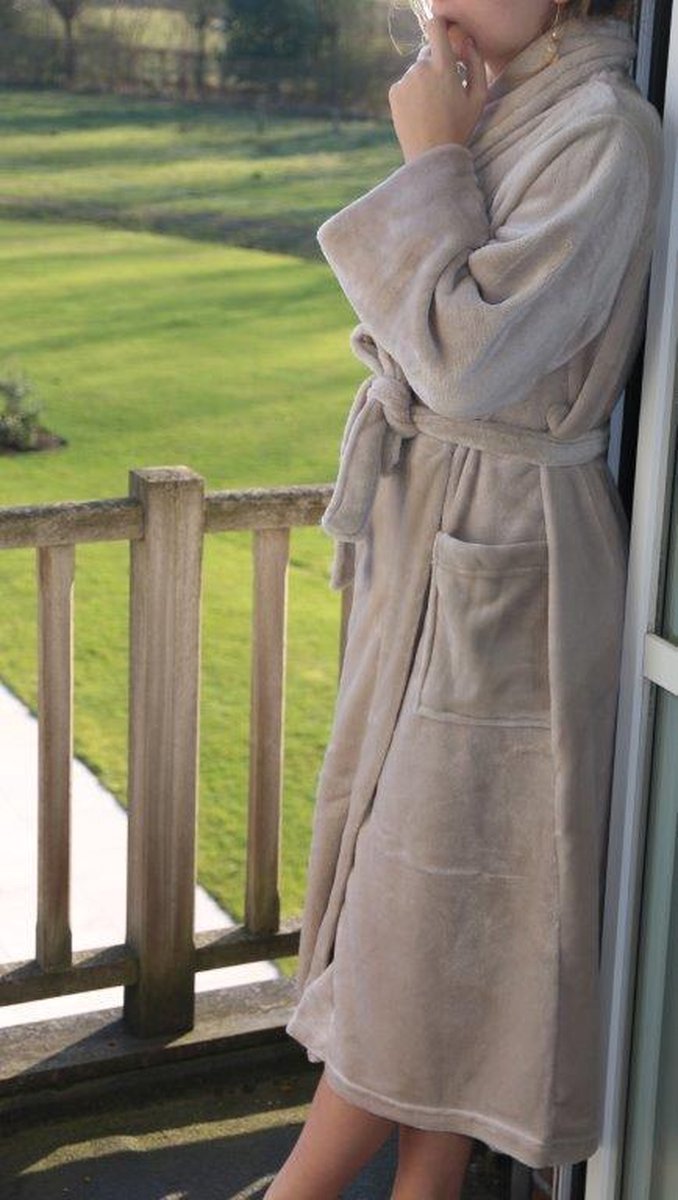 Badjes - Kamerjas - Fleece - Kleur Sable - Maat XL