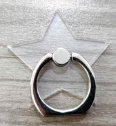 Porte-doigt anneau transparent étoile à cinq branches, standard pour tablette téléphonique