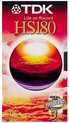Cassette vidéo VHS TDK E 180 HS HH
