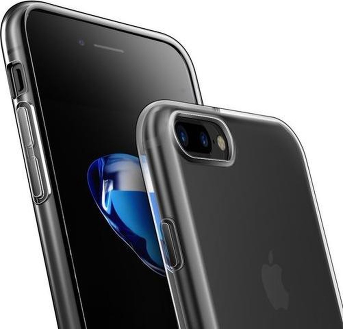 Transparant Pvc Siliconen case iPhone 8 Plus hoesje