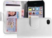 agenda tasje wit iphone 4 4S +  screenprotector