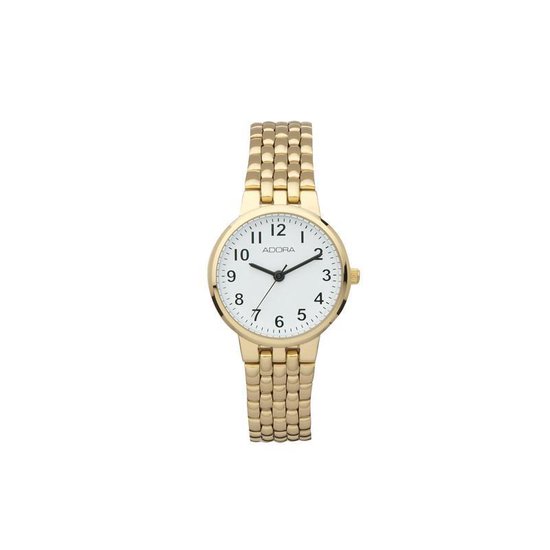 Schurk wat betreft iets Adora dames horloge goudkleurig - AB6258 | bol.com