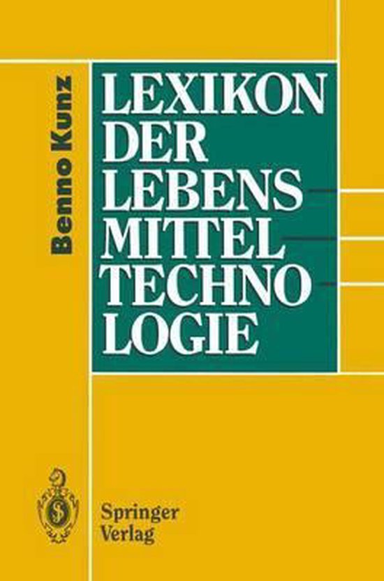 Lexikon Der Lebensmitteltechnologie - cover