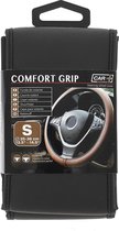 Car Plus Stuurhoes Comfort Grip Uni Kunstleer Zwart 35-36 Cm