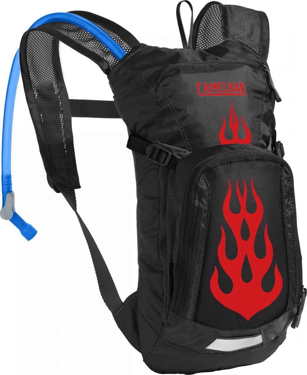 CamelBak Mini M.U.L.E. fietsrugzak 1,5L Kinderen, black/flames