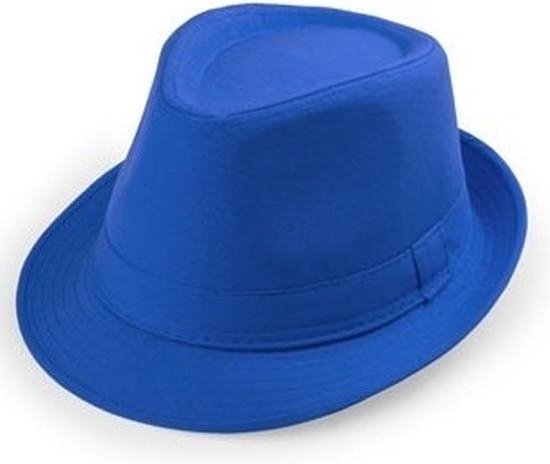 Blauw trilby verkleed hoedje voor volwassenen | bol.com