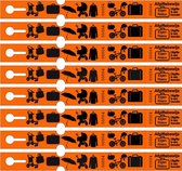 Bagagetickets - Bagagelabels op rol - 500 Nummers - Oranje