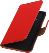 Rood Effen Booktype Samsung Galaxy Grand 2 Wallet Cover Hoesje