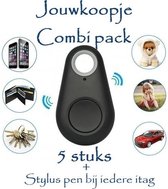 5 STUKS COMBI PACK- iTag keyfinder GPS tracker huisdieren bagage + 5 stylus pennen