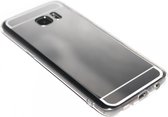 Spiegel hoesje zilver siliconen Geschikt voor Samsung Galaxy S7 Edge