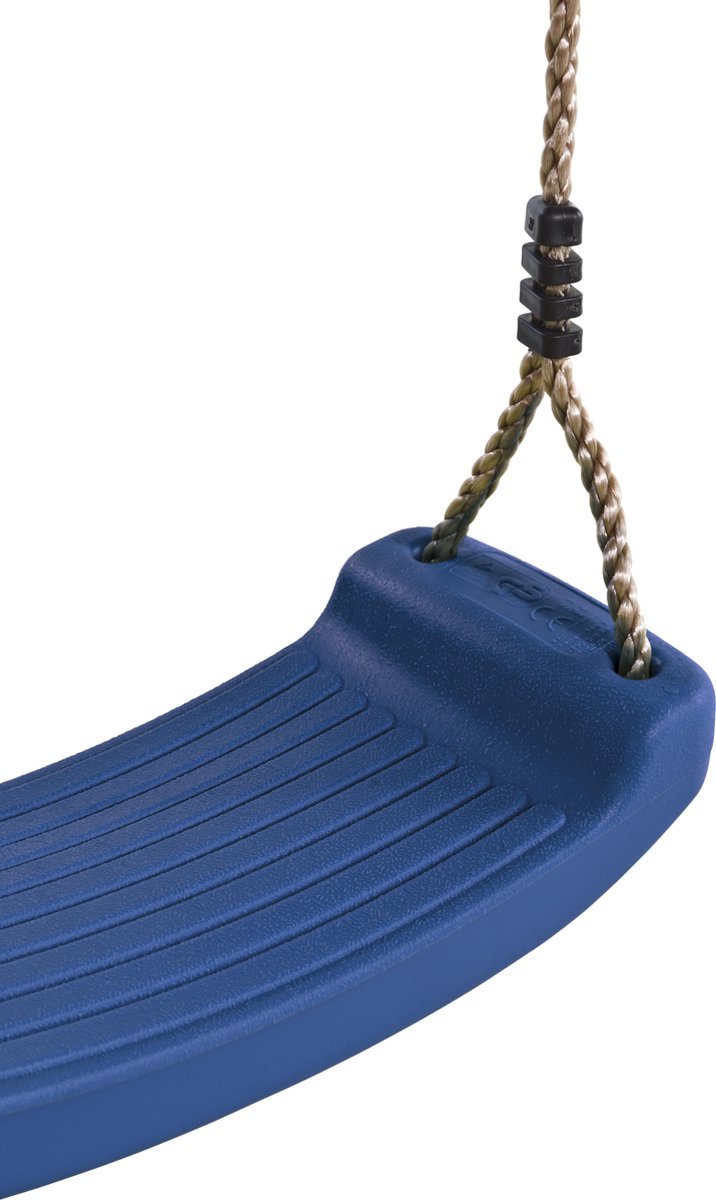 Schommelzitje in geblazen kunststof blauw