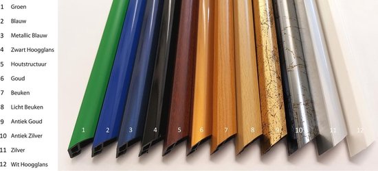 Homedecoration Biggy - Cadre photo - Format photo - 60-100 cm - Plastique - Zwart mat