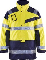 Blåkläder 4426-1997 Parka (Uitneembare voering) High Vis Geel/Marineblauw maat XXS