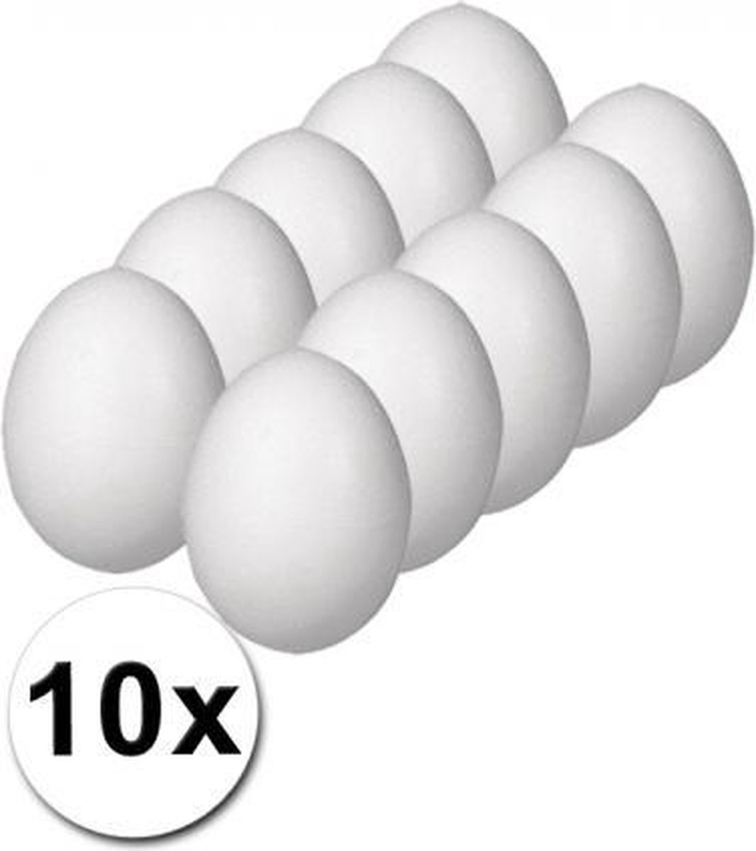 Piepschuim eieren pakket 12 cm 10 | bol.com