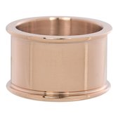 iXXXi Jewelry - Basisring - Rosegoud gekleurd - 12 mm - maat 16