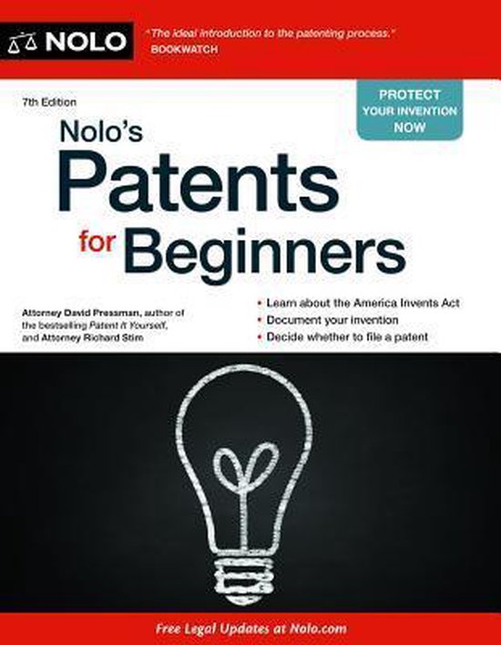Nolo's Patents for Beginners - cover