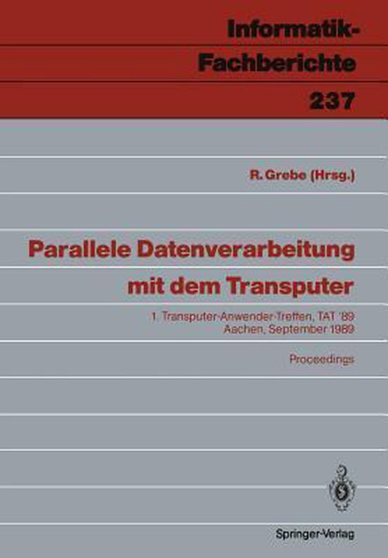 Parallele Datenverarbeitung Mit Dem Transputer - cover