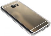Spiegel hoesje goud siliconen Samsung Galaxy S7 Edge