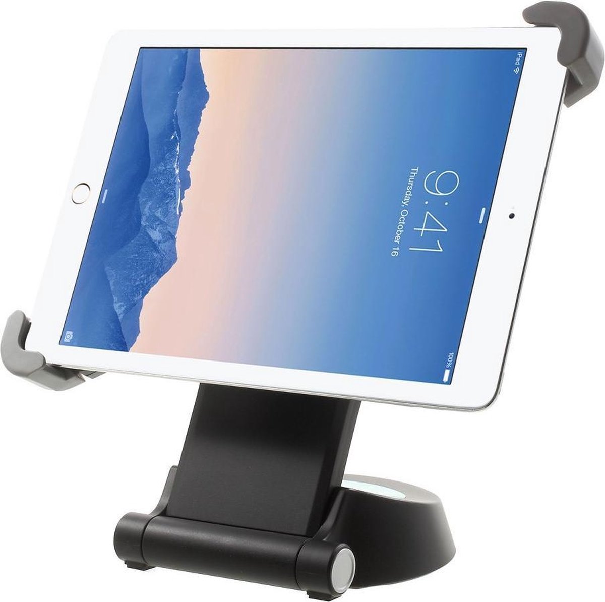Catastrofe vanavond Moskee Shop4 - iPad Pro 12.9 Tafelhouder Stevige Verstelbare Tablet Houder Zwart |  bol.com