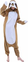 Luiaard Onesie voor volwassenen - Luiaard Kigurumi Pyjama - Maat L