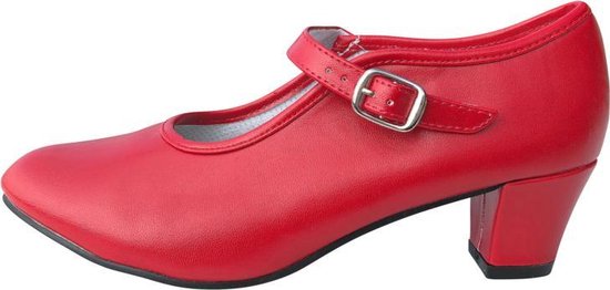 Chaussures de flamenco espagnol rouges - taille 38 (taille intérieure 24 cm)  | bol.com